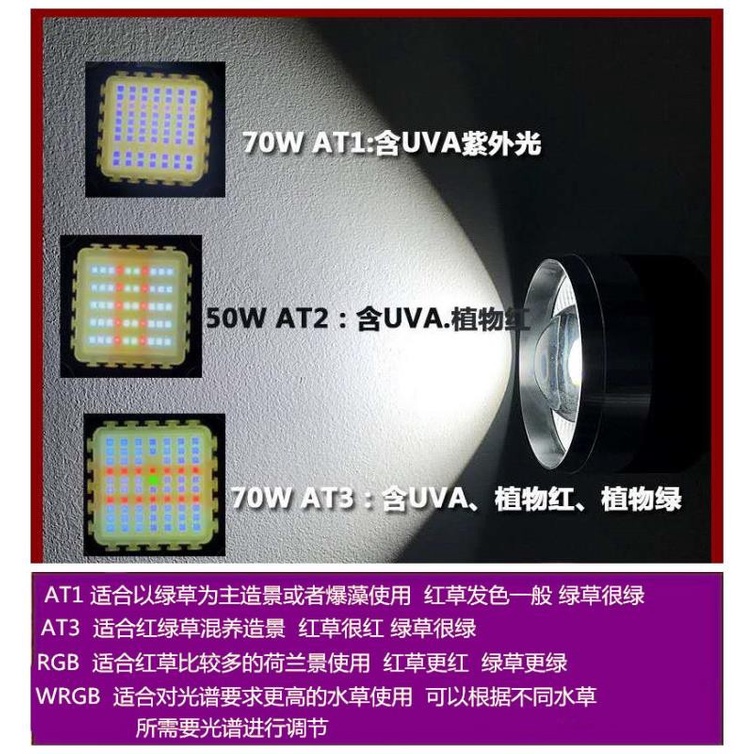 卓越水景水草燈全光譜led草缸燈魚缸燈植物生長wrgb爆藻燈爆苔燈 蝦皮購物