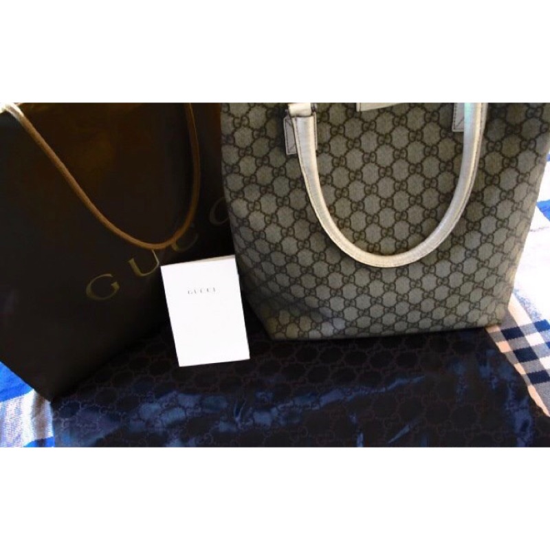 Gucci 琴譜包 購物包 二手正品新天地購入