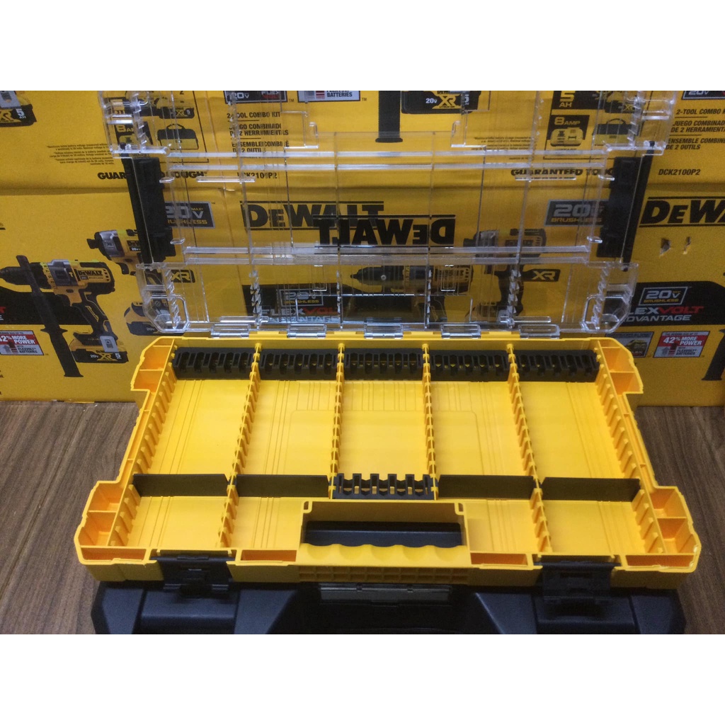 含稅得偉 DEWALT 原裝新款堆疊工具盒 零件盒 支架 TOUGH CASE 系列