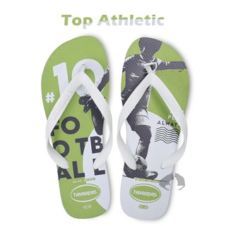 havaianas✨零碼特賣✨ Top Athletic 綠白 男款 足球 人字拖-阿法.伊恩納斯 巴西 哈瓦仕 夾腳拖