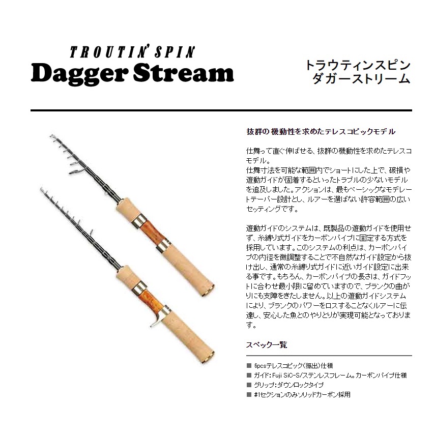 Smith Dagger Stream Ds Tec47ul 微物微拋槍柄振出全綁珠旅行竿馬口溪哥 蝦皮購物