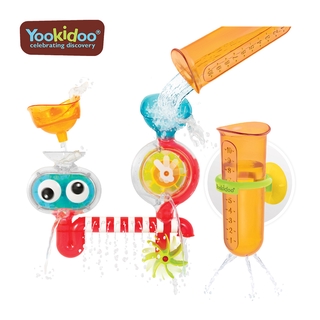 Yookidoo 以色列 洗澡/ 戲水玩具 - 大眼瀑布透視組【YODEE優迪嚴選】