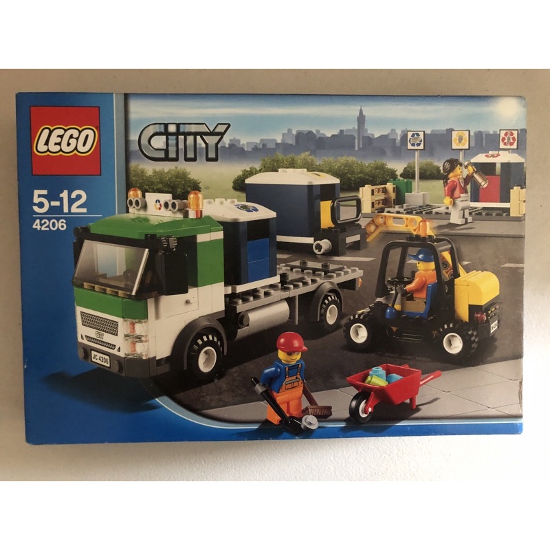 LEGO 樂高 4206 城市 CITY系列 資源回收車 垃圾車