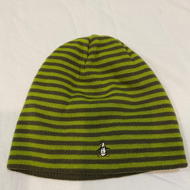 Munsingwear 企鵝🐧綠棕色條紋毛帽