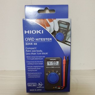 《日本製》HIOKI 3244 60 名片型電錶 / 迷你三用電表 3244-60 /三用電錶 3244-60 袖珍型