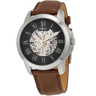 FOSSIL ME3100 手錶 機械錶 45mm 鏤空 黑面盤 咖啡皮帶 男錶女錶