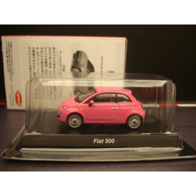 限定版1 64 Kyosho 京商飛雅特fiat 500 粉紅款 蝦皮購物