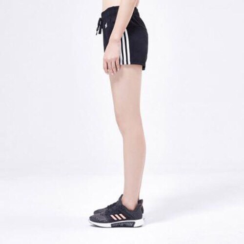 Adidas BR5963 三線短褲黑白運動女愛迪達三線三條線棉運動短褲小熱| 蝦皮購物