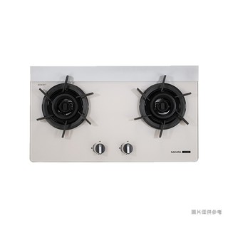 櫻花 G2922BGC LPG 二口雙炫火玻璃檯面爐瓦斯爐-奶油杏 瓦斯桶 含全臺安裝 大型配送