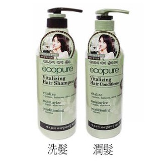 韓國 Ecopure 草本舒活洗髮乳 護髮素(潤髮乳) 髮膜 700ml