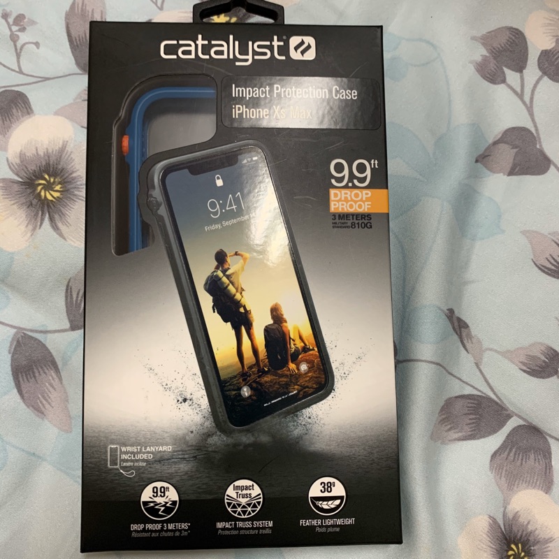正品～CATALYST i Phone Xs Max 防摔耐衝擊保護殼~亮眼藍橘