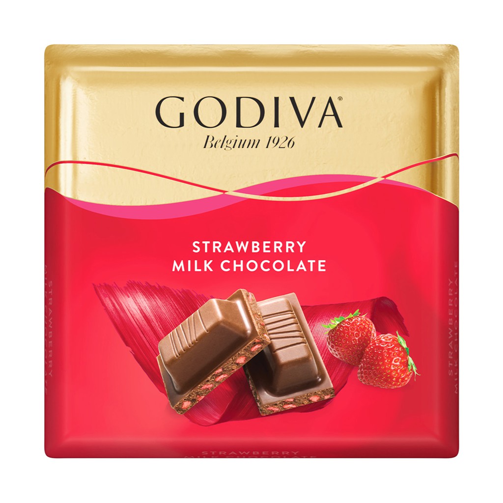 [現貨] GODIVA方塊巧克力 60G 草莓牛奶口味