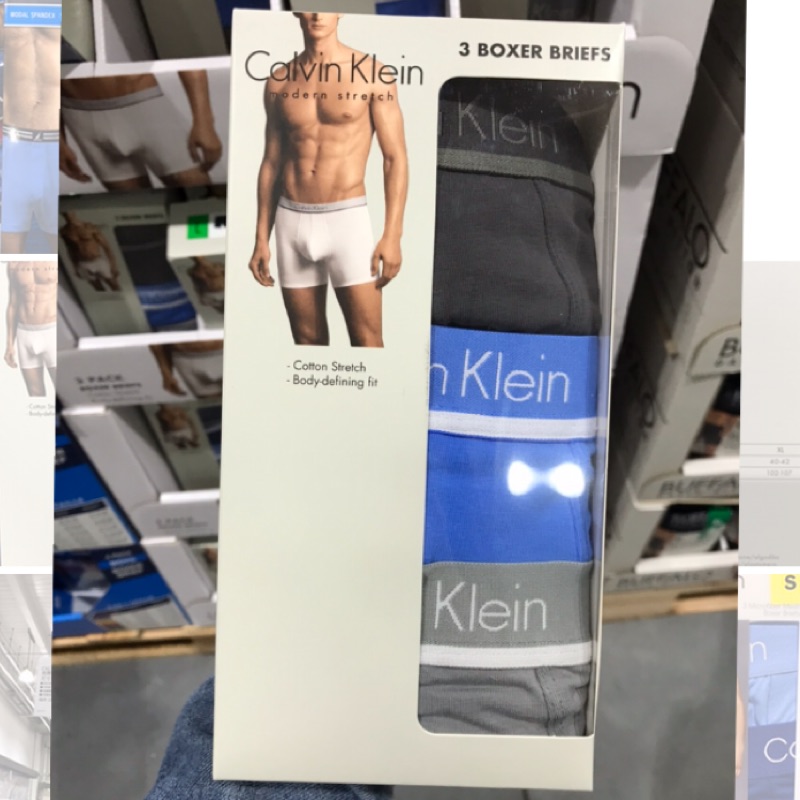 《好市多代購》Calvin Klein 男彈性內褲三入 內褲 男生內褲 四角褲 ck