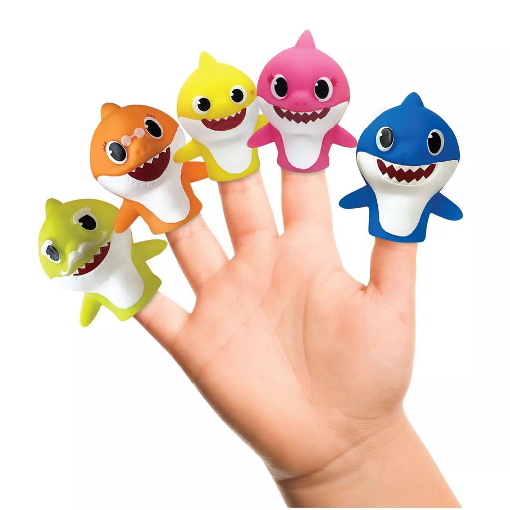 c ❤️正版❤️ 美國 baby shark 鯊魚寶寶 手指玩偶 手指玩具 洗澡玩具 兒童 游泳 洗澡 玩具