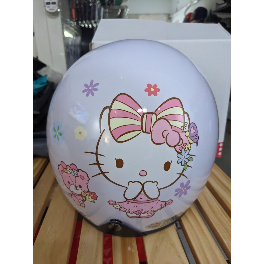 小梁部品 凱蒂貓 Hello Kitty EVO 聯名 安全帽 送長鏡片 半罩 3/4 復古帽 實體店家 正版授權