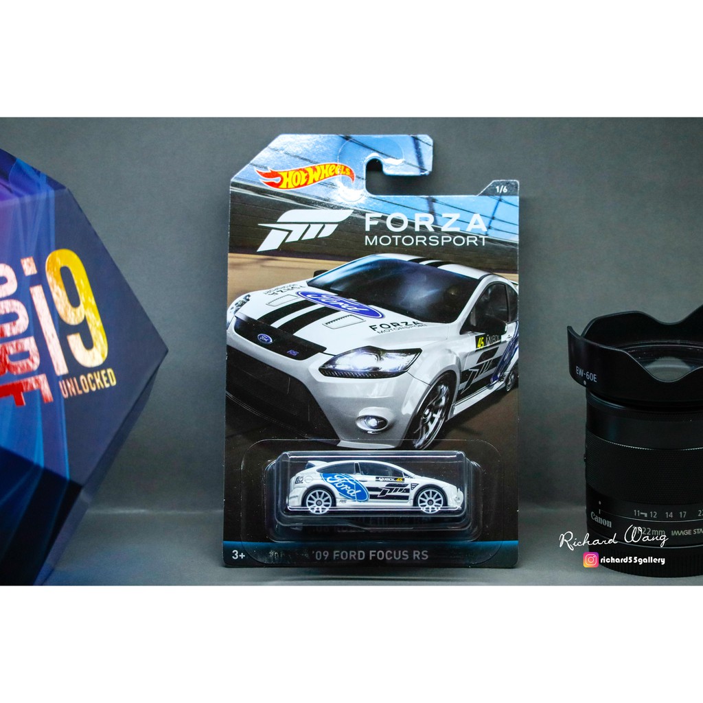 HotWheels Forza 09' Ford Focus RS 風火輪 福特 福克斯 最新小汽車 全新未拆