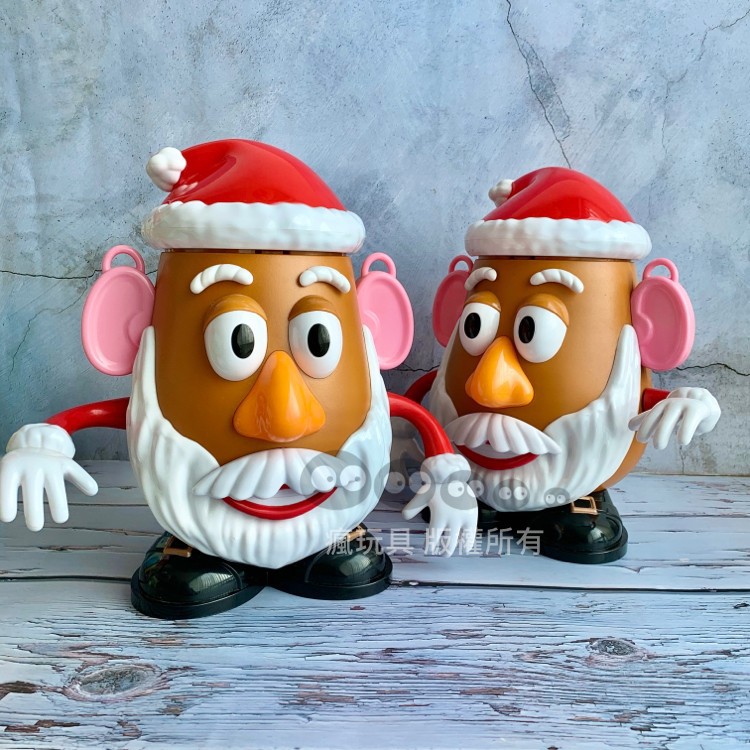 日本絕版 迪士尼限定蛋頭先生爆米花桶 2016年聖誕節蛋頭先生 聖誕節爆米花桶 蛋頭先生收納盒 蛋頭糖果盒 蛋頭先生公仔