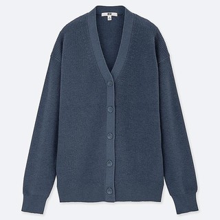 全新轉賣 日本 uniqlo 女裝 棉質喀什米爾 V領開襟外套(長袖) 優衣庫
