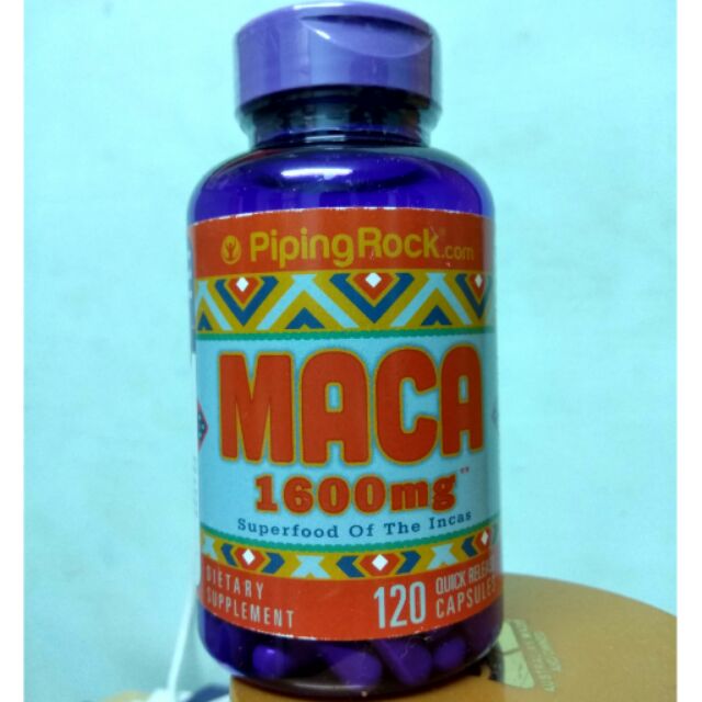 Piping Rock 瑪卡maca膠囊1600 Mg 120粒現貨 蝦皮購物
