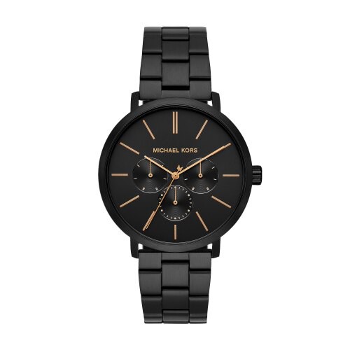 MICHAEL KORS美式經典個性黑鋼時尚腕錶MK8703