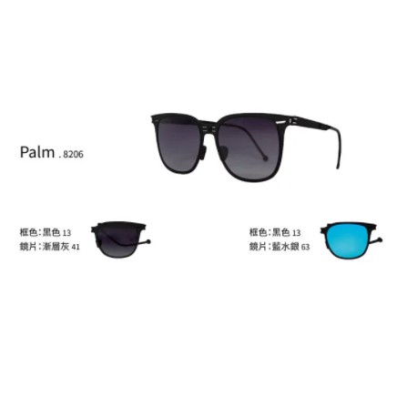 免運費(台北實體店面歡迎面交)來自美國洛杉磯的ROAV薄鋼 折疊太陽眼鏡 墨鏡8206 - Palm