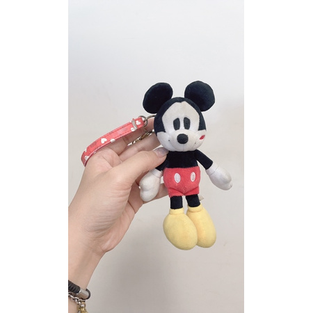 二手 日本迪士尼商店購入 米奇娃娃吊飾 情人節米奇
