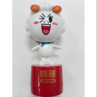 全新未用🐏LINE FRIENDS🐏 饅頭羊開運款 連續滾輪印章