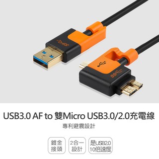 群加 Powersync Micro USB 3.0/2.0 高速傳輸充電線/1.5M (USB3-KRMIBX150)