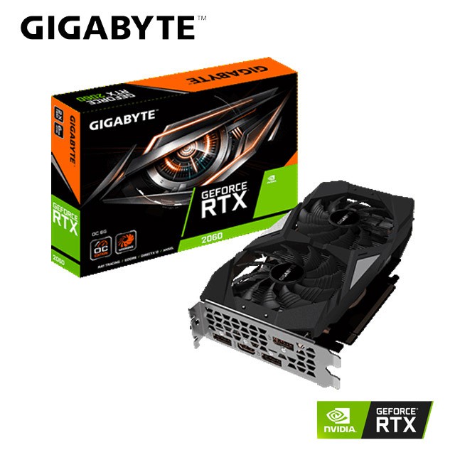 技嘉 GeForce RTX 2060 OC 6G 顯示卡(註冊4年保)