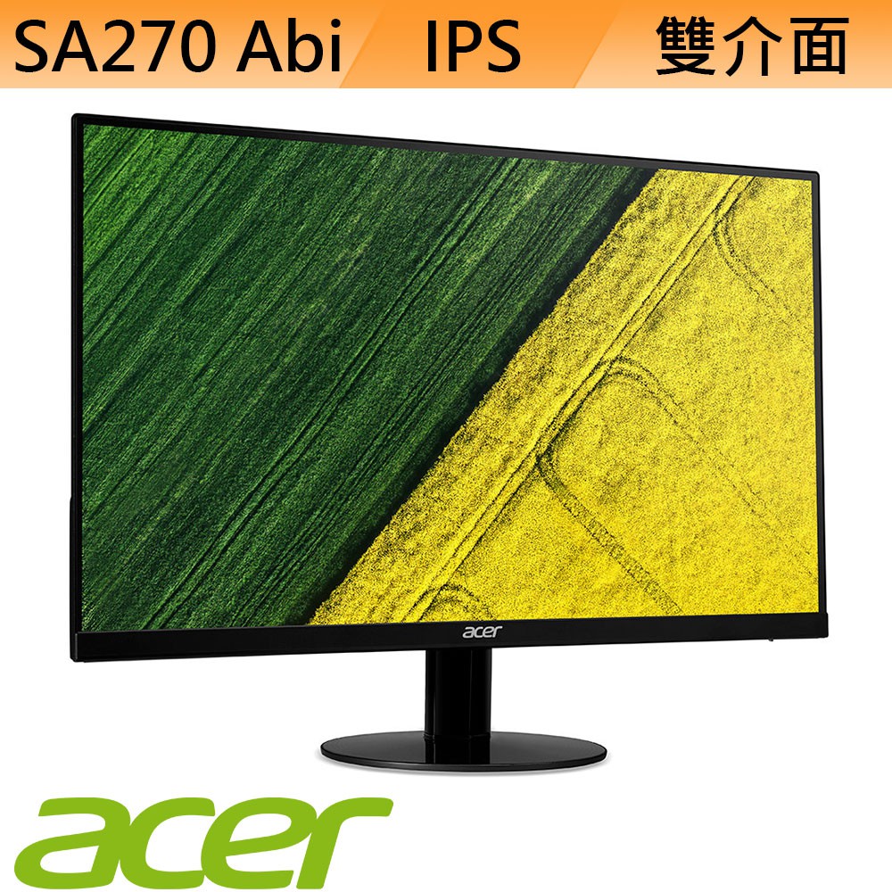 Acer宏碁sa270 Abi 27型液晶螢幕電腦螢幕液晶顯示器顯示器ips Freesync 蝦皮購物