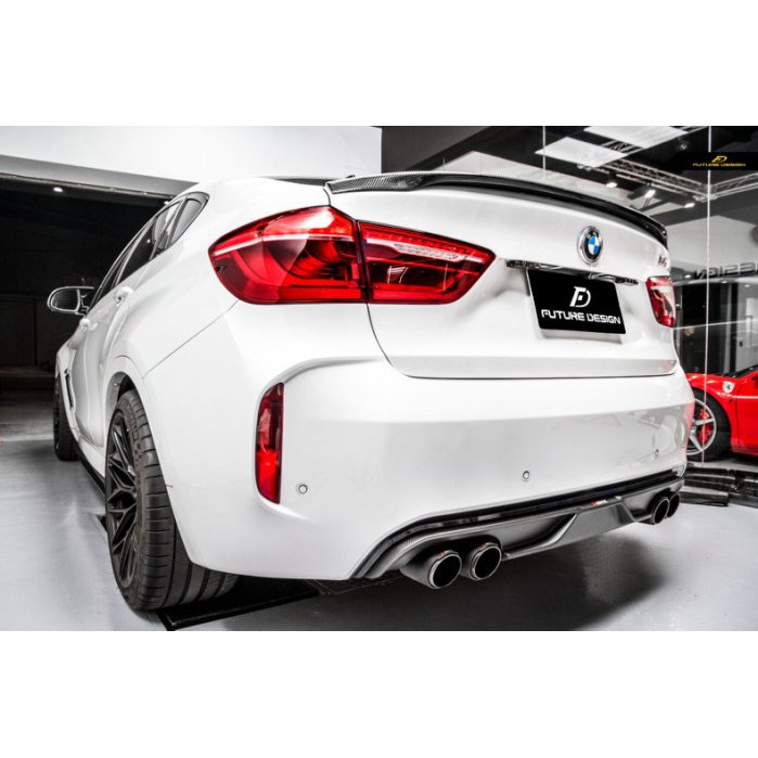 【Future_Design】BMW F16 F86 X6 專用 P款 高品質 抽真空 卡夢尾翼 現貨供應