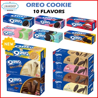 OREO 奧利奧 巧克力夾心餅乾系列 10 種口味 白奶油、粉色、薄荷、紅絲絨、草莓奶油、咸焦糖、薄巧克力慕斯、香草慕斯