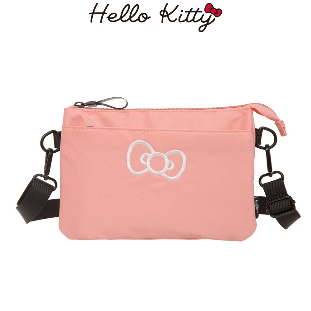 僅限ip8188下單~【Hello Kitty】蝴蝶結凱蒂-雙層側背包-粉 FPKT0E002PK