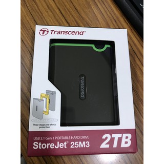點子電腦☆北投 Transcend 創見 StoreJet 25M3 2TB 薄型軍規 防震 行動硬碟 ☆4600元