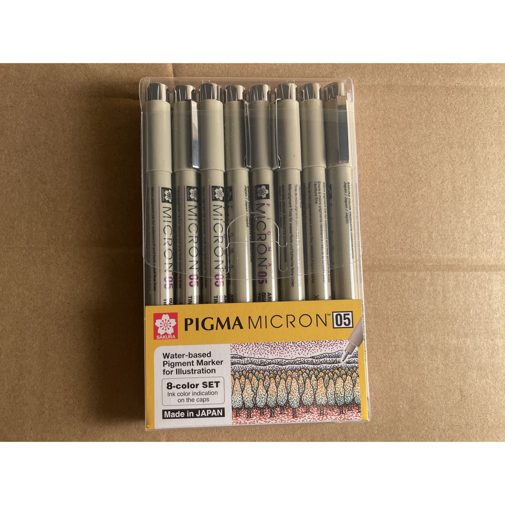 SAKURA 日本 櫻花 Pigma MICRON 筆格邁 0.5 彩色代針筆組(8色 XSDK05-8A) 代針筆