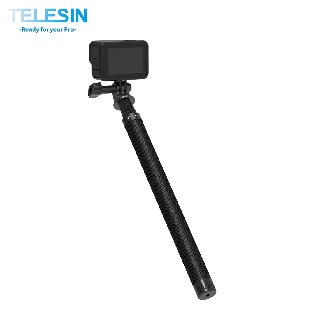 TELESIN 1.16M碳纖維自拍桿 8倍高強度碳纖維 自拍棒 延伸桿 X5 Acepro2 大疆 台灣公司貨 泰迅