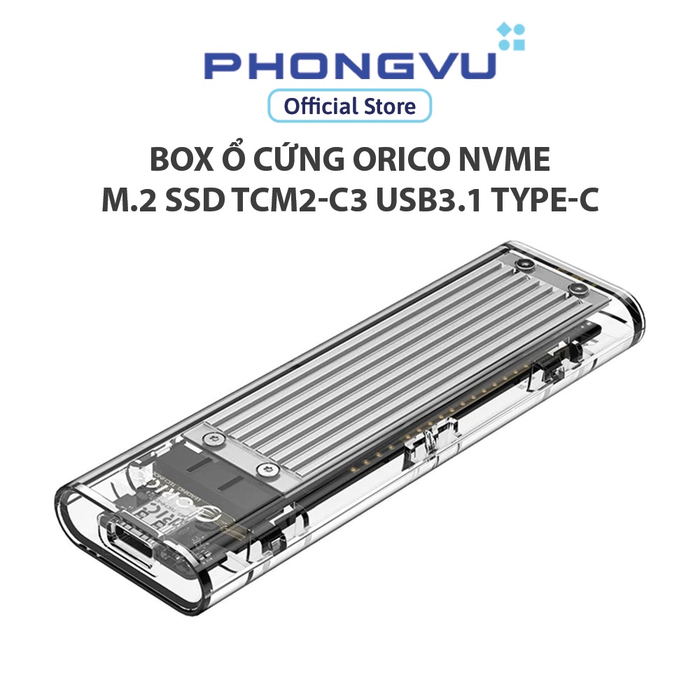 Orico NVMe M.2 SSD TCM2-C3 USB3.1 Type-C硬盤盒-