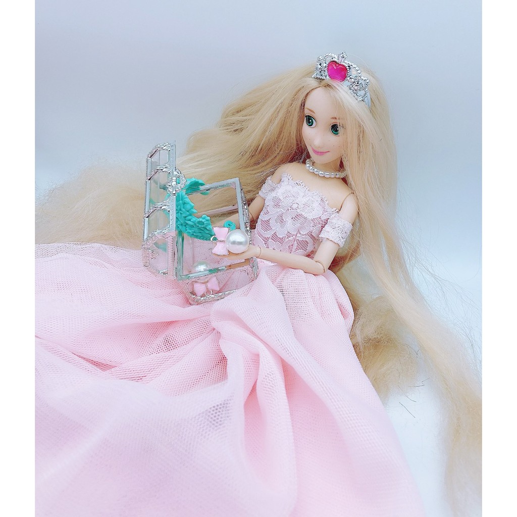芭比 小布 莉卡 blythe 娃娃 透明 雕花 珠寶盒 寶藏盒