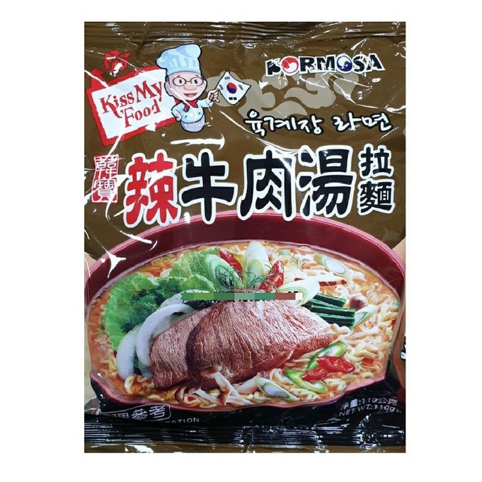 【紅心小舖】韓國  韓寶KORMOSA辣牛肉湯拉麵   單包110g