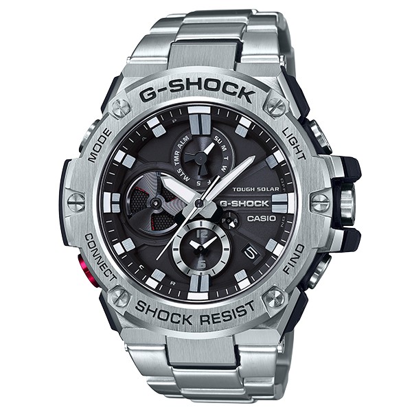 【聊聊甜甜價】CASIO G-SHOCK GST-B100D-1A 太陽能藍牙雙顯腕錶