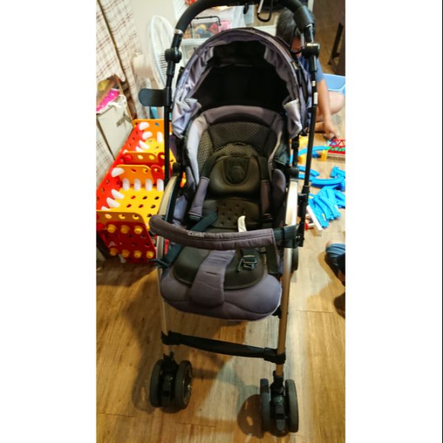 [二手]Combi御捷輪3 III嬰兒推車 （附新生兒軟墊、防風腳套、棉被夾、蚊帳、雨罩）