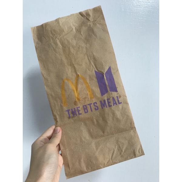 BTS限定麥當勞套餐紙袋