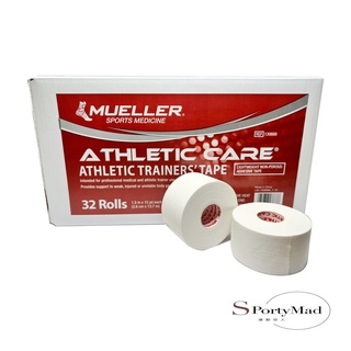 慕樂 Mueller 1.5吋高黏性白貼 Athletic Care (運動狂人) 專業運動貼布 現貨[滿額領券免運]