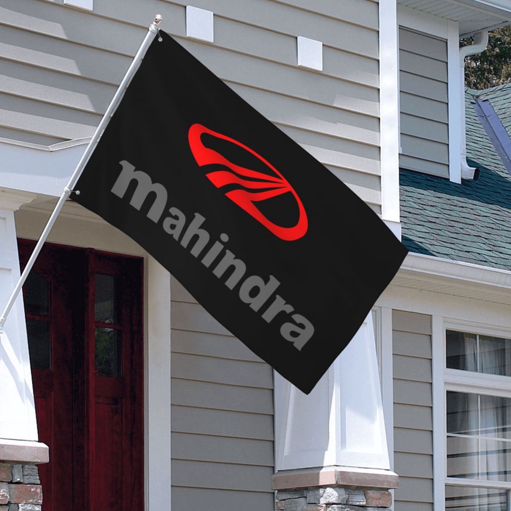 Mahindra logo 個性化家居裝飾 室內的花園裝飾旗幟 戶外裝飾旗幟 現貨 152x90cm