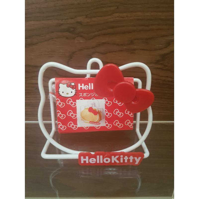 Hello Kitty 菜瓜布架 海綿架 大臉 砧板收納 吸盤式