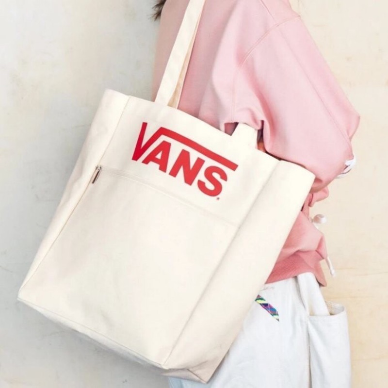 {降價}&lt;現貨&gt;VANS 雜誌包 托特包 購物袋 帆布包 單肩包 手提包 側背包 購物包 肩背袋 肩背包 日雜附錄經典