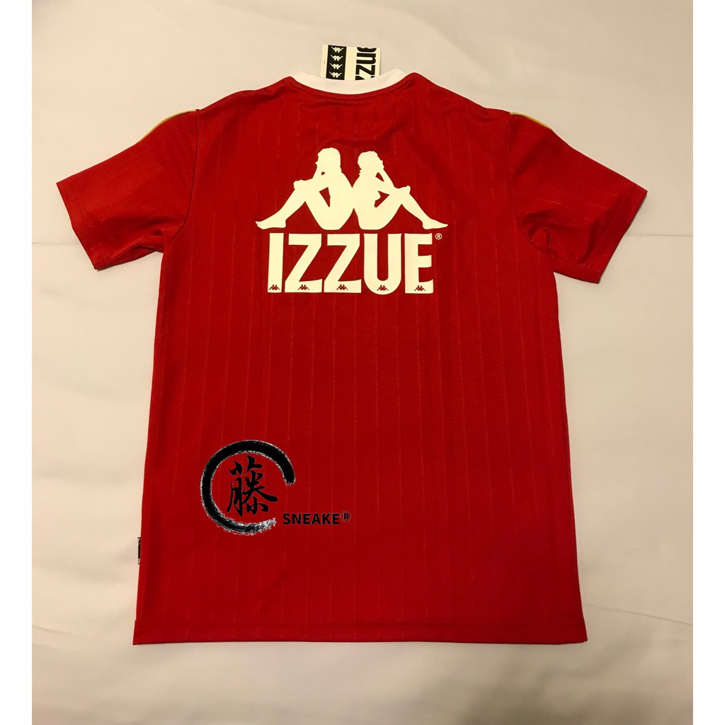 【老藤波鞋工作室】全新正品 2018 聯名系列 Kappa x Izzue 黑 紅 潮流 短袖T恤 男女同款