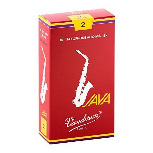 【現代樂器】法國 Vandoren JAVA 紅盒 Alto Sax 中音薩克斯風 2號 竹片 10片裝