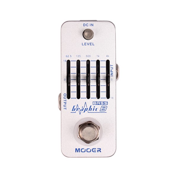 Mooer Graphic B 貝斯專用5段等化器EQ【Bass Equalizer Pedal】【GB】