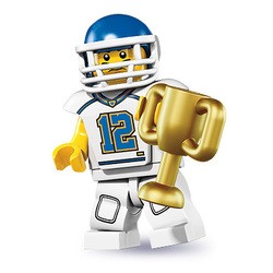 LEGO Minifigures Series 8 樂高8代 第8季 8833 #5橄欖球隊員
